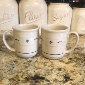 Set of 2 Longaberger mugs